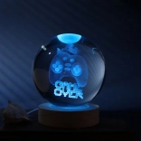 Křišťálová herní koule – LED lampička 10 cm