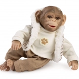 Realistická opička miminko s měkkým tělem 32 cm