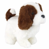 Interaktivní chodící pejsek – štěňátko bílo‑hnědé