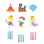 Závěsné zvonečky do dětského pokoje, sada 3 ks