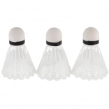 Badmintonové míčky bílé 3 ks plastové