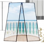 Magnetická dveřní síť proti hmyzu 110 × 210 cm