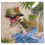 Párty ubrousky s motivem dinosaurů 33 × 33 cm, 20 ks