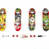 Skateboard Prstový Plastový 10 cm s Doplňky