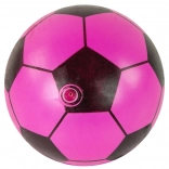 Růžovo‑černý gumový míč 23 cm lehký