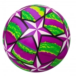 Fialový gumový míč se svítícími hvězdičkami 24 cm