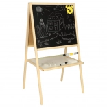 Dětská oboustranná magnetická tabule s počítadlem 37 × 48 × 90 cm