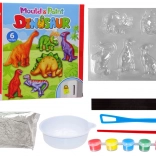 DIY sada na malování dinosauřích sádrových magnetů