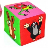 Textilní kostka Krtek 10 cm