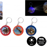 Přívěsek projektor dinosaurus se světlem 4 cm