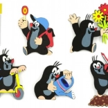 Pěnová dekorace Krtek a dort