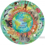 Kulaté puzzle planeta b neexistuje, 500 dílků – GIBSONS