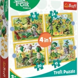 Puzzle Treflíci: Zábava 4v1