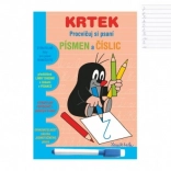 Stíratelný sešit Krtek – procvičování psaní písmen, číslic a hodin