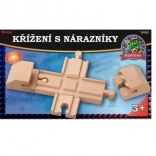 Maxim křížení kolejí a nárazníky pro dřevěnou vláčkodráhu