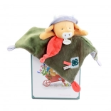 Doudou Dárková sada Plyšový muchláček Kravička Aneth 27 cm