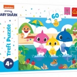 Puzzle Baby Shark – žraločí rodinka na dovolené, 60 dílků (33 × 22 cm)