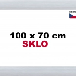 Hliníkový rám na puzzle 100 × 70 cm – stříbrný BFHM Alaska