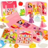 Růžový Montessori smyslový batoh