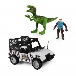 Auto Dino Park s dinosaurem se zvukem a světlem