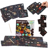 Woopie Art&Fun kreativní sada škrábacích obrázků pro děti, 7 dílů