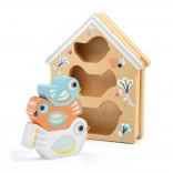 Vkládací puzzle Ptačí budka od Djeco
