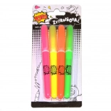 sada fluorescenčních zvýrazňovačů 4 ks