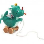 Tažná hračka na kolečkách Drak Joe