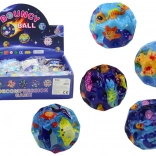 Svítící míček s motivy mořských zvířat 7 cm