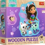 Dřevěné Puzzle Gabynin Kouzelný Domeček 50 Dílků