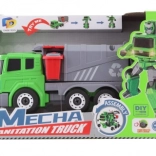 Transformující popelářský robot 2v1 na baterie