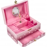 hrací šperkovnice goki líbezné snění s baletkou – melodie labutí jezero