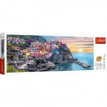 Panoramatické puzzle 500 dílků Vernazza při západu slunce, Itálie