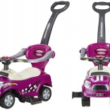 jezdící auto s vodicí tyčí coupe fialové