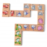 Lucy & Leo dřevěné domino XXL - dopravní prostředky