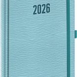 Denní diář Notique Rivoli 2026 světle modrý 15 x 21 cm