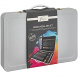 Sada výtvarných potřeb v plechovém kufříku