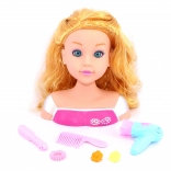 Česací hlava s příslušenstvím 22 cm