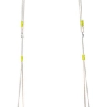 WOODY skládací houpací kruh, oranžový, průměr 103 cm