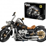 Stavebnice černý motocykl 455 dílků