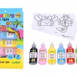 Barvy na sklo se třpytkami 5+1