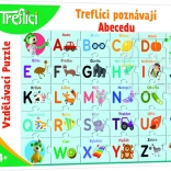 Puzzle Treflíci poznávají abecedu 30 dílků
