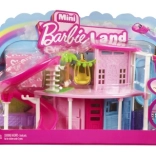 MATTEL mini BARBIE land domeček pro panenky s panenkou, mazlíčkem, výtahem a bazénem