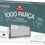 Rám na puzzle 96x34cm stříbrný