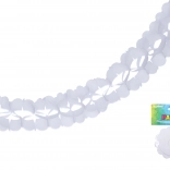 Papírová bílá girlanda 3,6 m