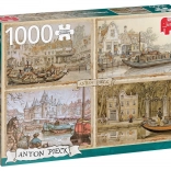 Puzzle Plavba vodními kanály 1000 dílků