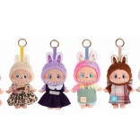 Plyšová panenka v šatičkách 19 cm s melodií