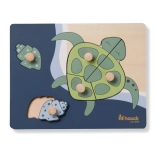 Hauck dřevěné puzzle s úchyty Turtle