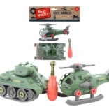 Šroubovací tank a helikoptéra pro děti