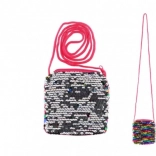 Kabelka s barevnými měnícími flitry